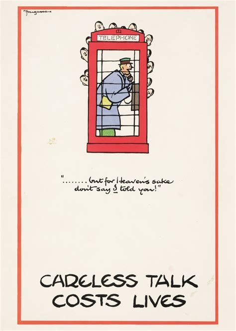 Careless Talk Cost Lives Poster Picture Metal Print Paint By