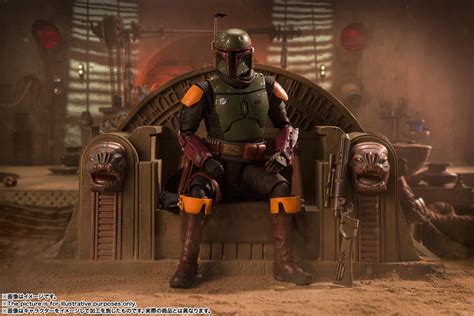 The Book Of Boba Fett Sh Figuarts Boba Fett And Throne The Toyark News