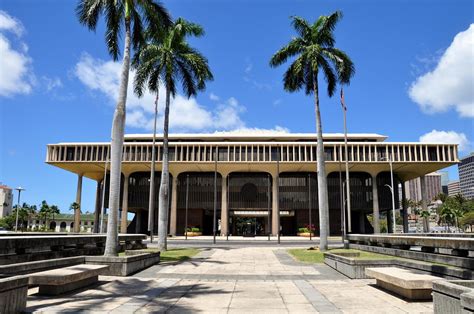 Hawaii State Capitol Building 1969 Brutalism