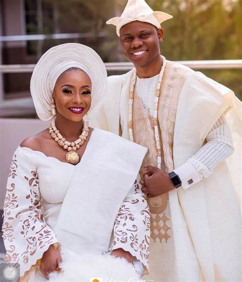 Beautiful Yoruba Traditional Wedding Attire For Bride And Groom 2023