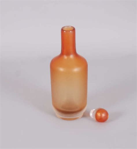 Glass Bottle For Venini Italy At 1stdibs