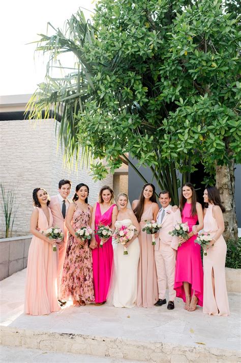 The Color Palette At This Cancun Beach Wedding Reflected The Locales