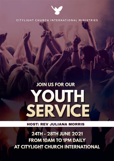 Copy Of Youth Church Flyer Postermywall