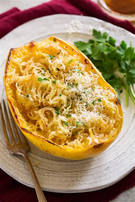 Roasted Spaghetti Squash Browned Butter And Parmesan Cooking Classy