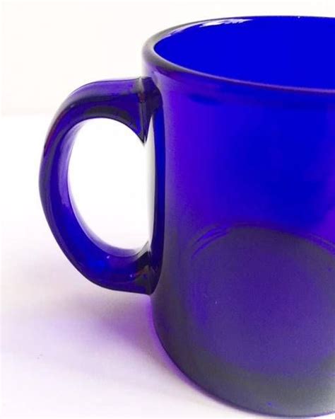 Libbey Glass Cobalt Blue Sapphire Vintage Coffee Cup Mug Etsy Canada
