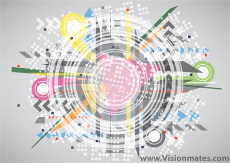 Techno Background Vector Colorful Graphic Free Vectors Ui Download
