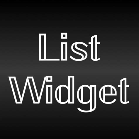 List Widget Maker Listwidget By Lisfee Inc