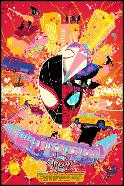 Spider Man Into The Spider Verse Poster By Chris Thornley R Spiderman