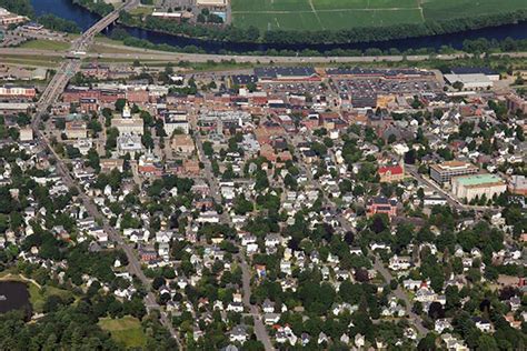 Aerial View Of Downtown Concord New Hampshire Image Free Stock Photo