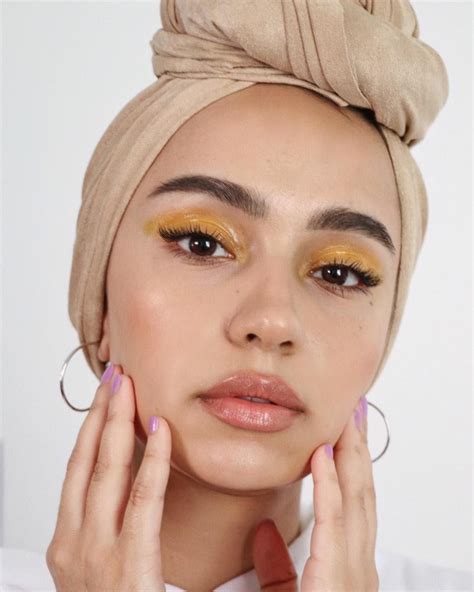 Monicasmithx Yellow Makeup Glossy Eyes Makeup Inspiration