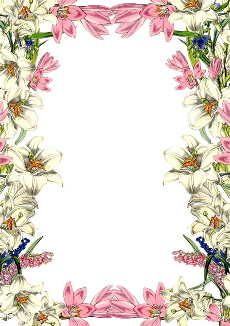 See more ideas about borders for paper, clip art borders, borders. 6 Best Images of Flower Border Paper Printable - Free ...