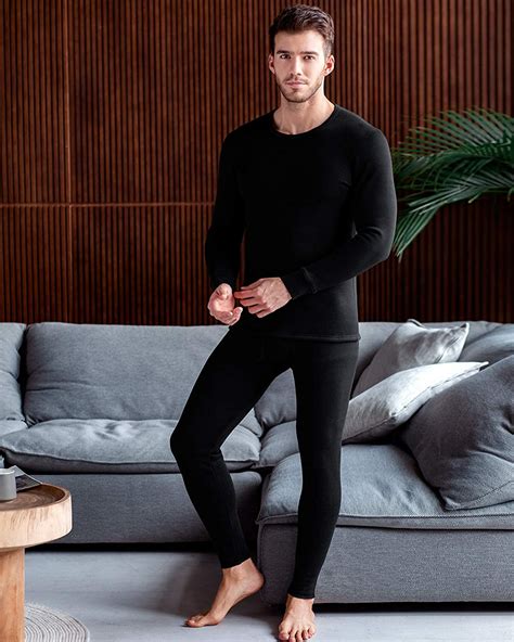 lapasa men s ultra heavyweight thermal underwear double layer long john set flee ebay