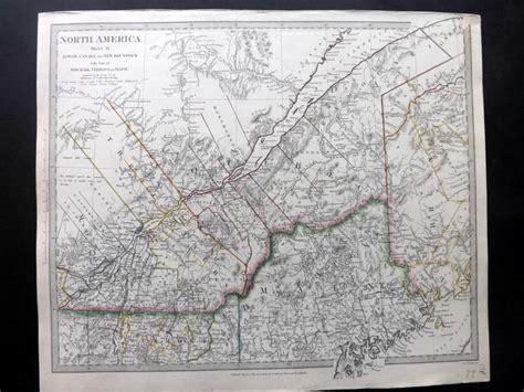 Sduk Pub 1830s Map Of Lower Canada New York Vermont