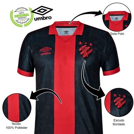 Camisa Sport Club Do Recife Ii Umbro Masculina Original