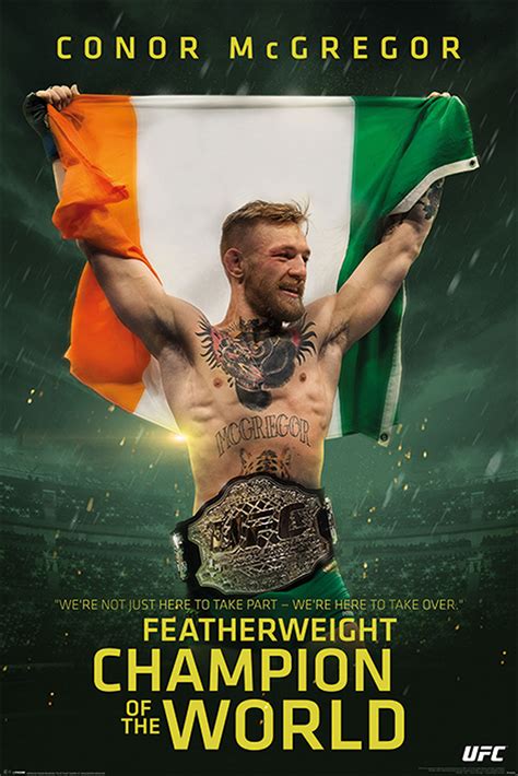Conor mcgregor is an irish professional mixed martial artist fighter who is signed with the ultimate fighting championship and captured the lightweight & featherweight championship belts. Conor McGregor - Featherweight Champion - Poster - 61x91,5