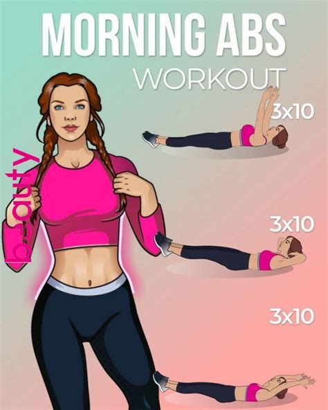 Effective Morning Abs Workout Morning Ab Workouts Abs Workout Fun