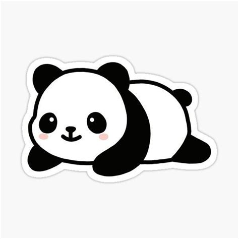 Cute Panda Sticker Cute Laptop Stickers Cartoon Stickers Kawaii
