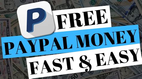HOW TO GET FREE PAYPAL MONEY FAST AND EASY YouTube