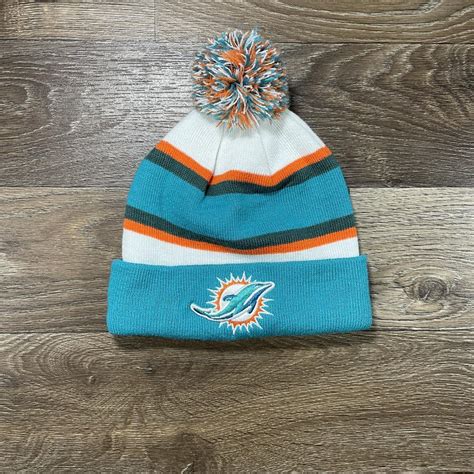 ‼️ Nfl Miami Dolphins Beanie One Size Fits Depop