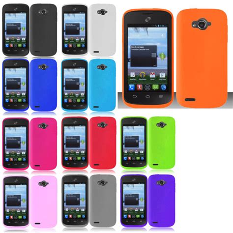 For Straight Talk Zte Savvy Z750c Rubber Silicone Soft Gel Skin Case Phone Cover Ebay