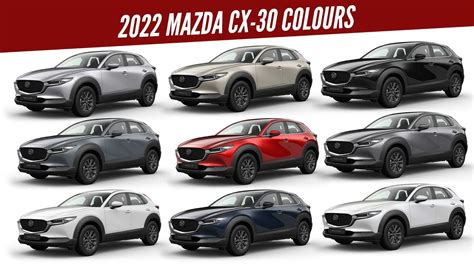 2022 Mazda Cx 30 Suv All Color Options Images Autobics Youtube