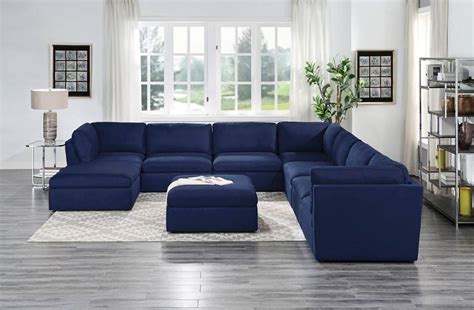 Crosby Blue Modular Sectional Sofa Kfrooms Furniture Sale