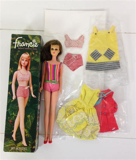 Lot Vintage Unboxed Twist N Turn Francie In Original Swimsuit With Tagged Fashions Including