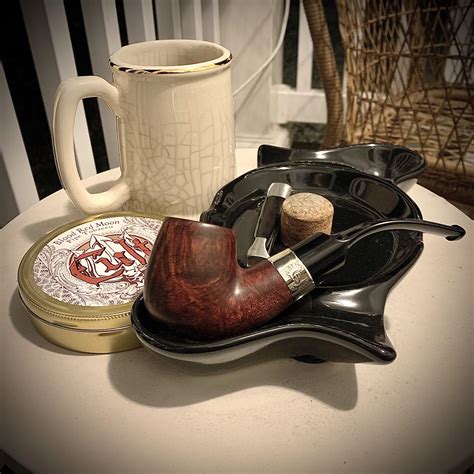 Enjoying A Smoke On This Cold Night With My Peterson Aran Packed With