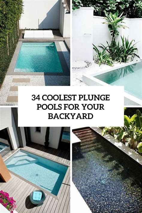 Consider your options before breaking ground, and your construction will go swimmingly. 34 coolest plunge pools for your backyard cover | Backyard ...