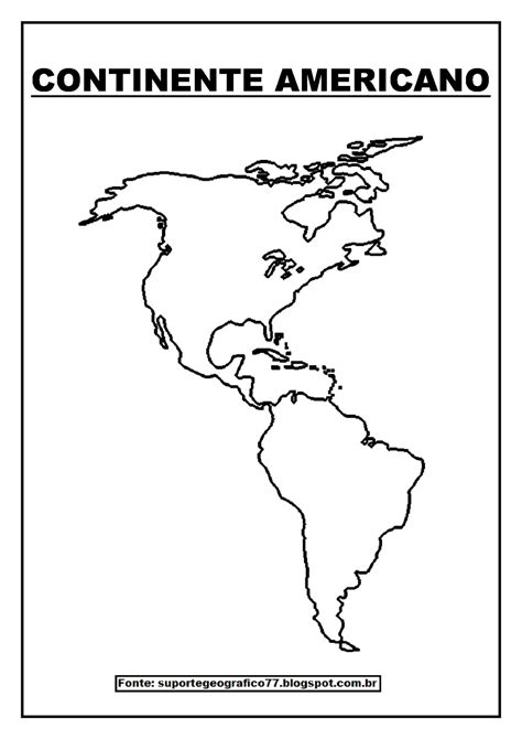 Mapas Para Colorir AmÉrica Suporte Geográfico