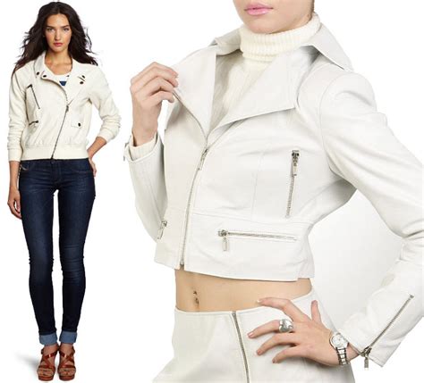 White Leather Jackets For Women