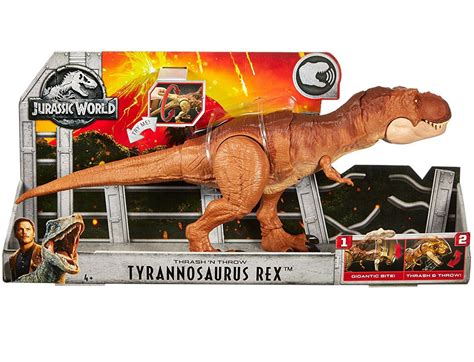 Jurassic World Fallen Kingdom Thrash N Throw Tyrannosaurus Rex Action Figure 887961585438 Ebay