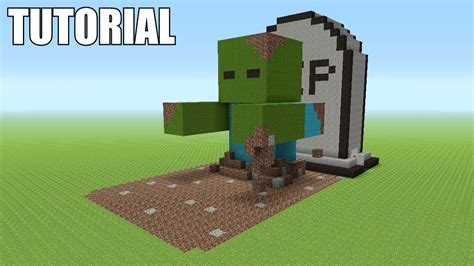 Minecraft Tutorial How To Make A Zombie Rising From The Dead Survival