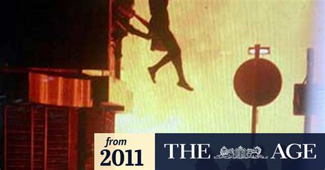 Leap Of Life Woman Pictured Jumping From Burning Building