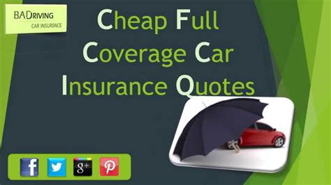 While the term full coverage isn't officially approved by the insurance industry, most insurance agents still use full coverage to refer to the combination of collision and comprehensive coverages. How To Get Cheap Full Coverage Auto Insurance Quotes - YouTube