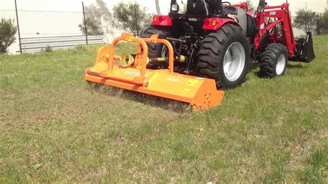 50hp Tym Tractor Working With Mulching Mower Youtube