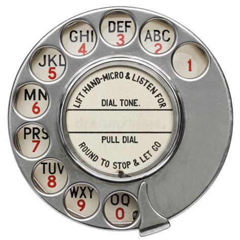 Vintage Old Rotary Telephone Dial Stock Photo Image Of Technology