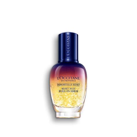 The name itself reveals its functions, resetting the skin for the day while working on it through the night, is by far the biggest reason why the serum is popular. L'Occitane-Immortelle Reset Overnight Reset Oil-In-Serum ...