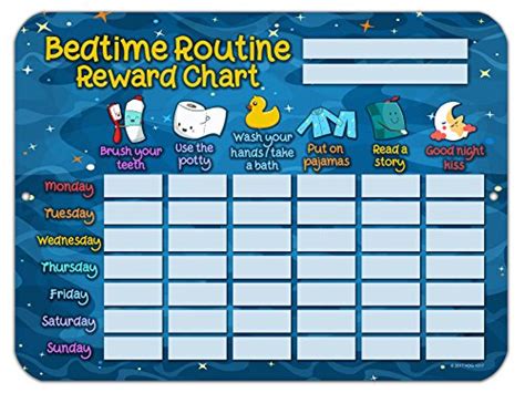 Honey Dew Ts Bedtime Routine Reward Star Chart