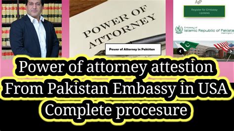 Power Of Attorney For Overseas Pakistaniattestion From Pakistani