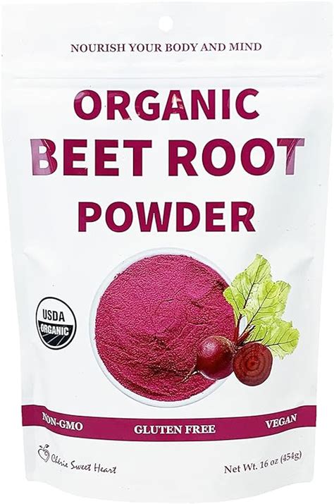 Organic Beet Root Powder 1 Lb By Chérie Sweet Heart Raw And Non Gmo