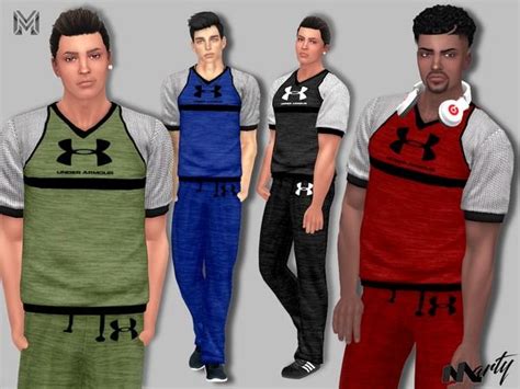 Martyps Mp Under Amour Male Outfit The Sims Sims Cc Under Armour