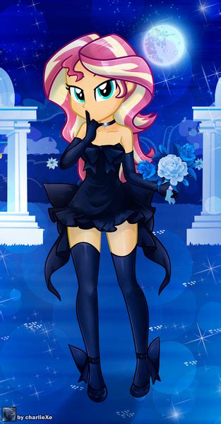 Safe Artist Charliexe Derpibooru Import Sunset Shimmer Equestria Girls Bedroom