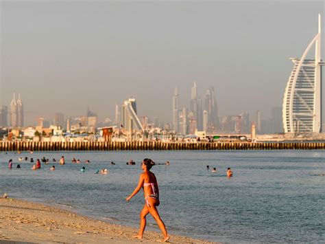 Dubais Cool Beach Vibes From Water Sports To Going For A Swim People
