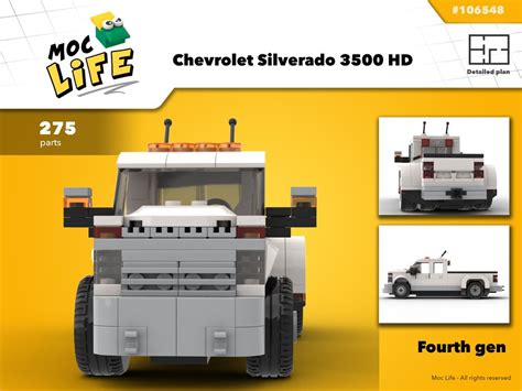 Lego Moc Chevrolet Silverado 3500 Hd Fourth Gen By Moclife