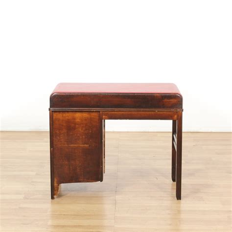Art Deco Red Curved Walnut Desk Loveseat Online Auctions Los Angeles