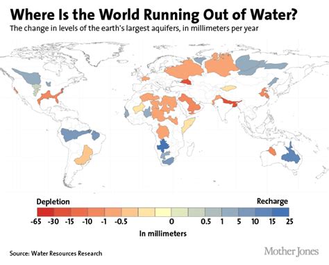 This Map Shows Where The Worlds Water Is Drying Up Mother Jones