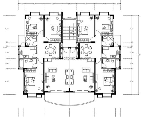 Residential Building Free Cad Drawings
