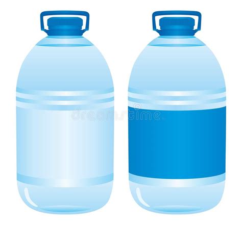 Plastic Bottle Of Water Vector Stock Vector Illustration Of Aqua