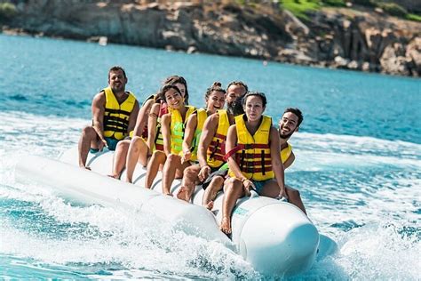 Tripadvisor Banana Water Tubing In Super Paradise Beach Bay Mykonos Aangeboden Door Super